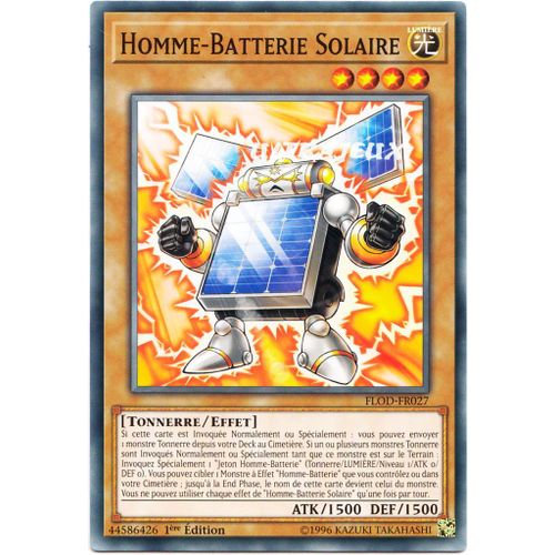 Yu-Gi-Oh! - Flod-Fr027 - Homme-Batterie Solaire - Commune