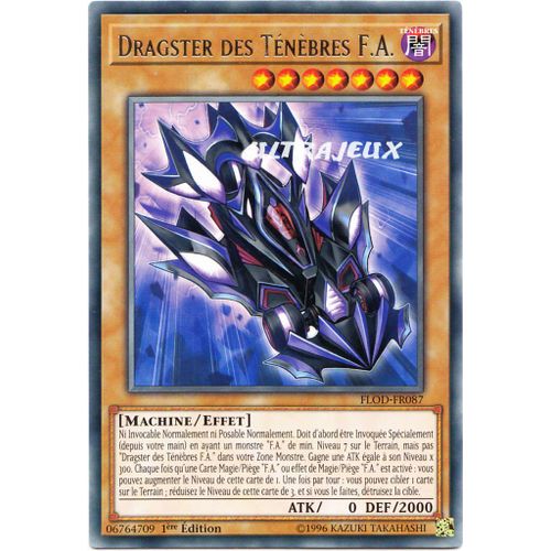 Yu-Gi-Oh! - Flod-Fr087 - Dragster Des Ténèbres F.A. - Rare
