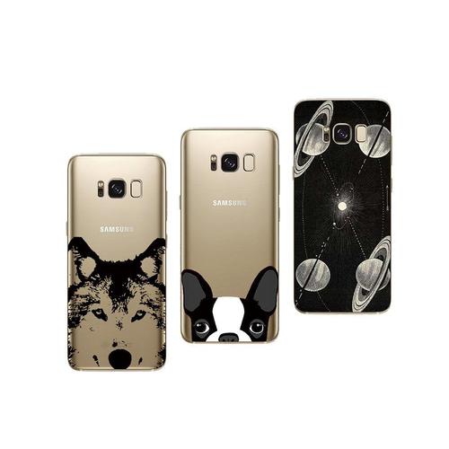 Samsung Galaxy S8 Plus - Pack De 3 Coques Souples Et Résistantes Avec Impression De Qualité