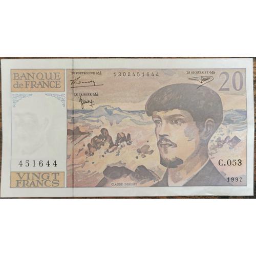 Billet 20 Francs Claude Debussy 1997 France C.053