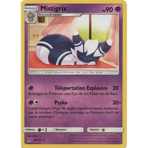 Carte Francaise Mistigrix 45/131 Lumière Interdite Pokemon
