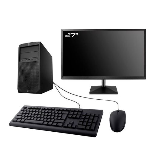 PC HP Z2 G4 Gaming Ecran 27" RTX 3050 Intel I7-8700 RAM 16Go SSD 960Go W11 Wifi