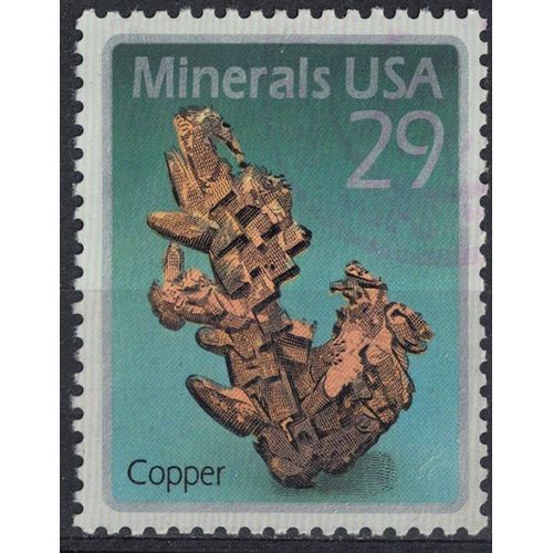Etats Unis 1992 Oblitéré Used Minéral Copper Cuivre