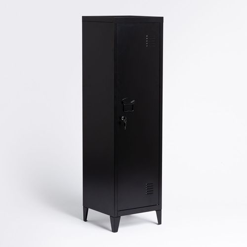 Armoire De Casier En Acier Pohpli Noir De Carbone