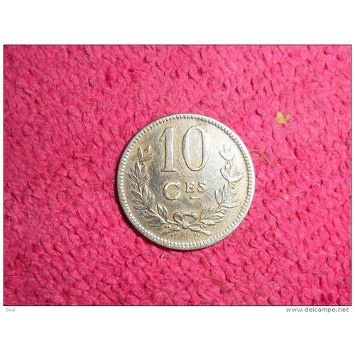 10 Centimes Du Luxembourg 1924 En Ttb.