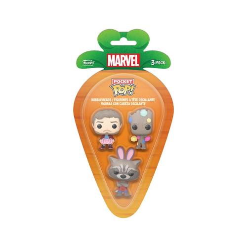 Figurine Funko Pop - Marvel Comics - Star-Lord / Groot / Rocket (Pâques) - Pack Pocket (77167)