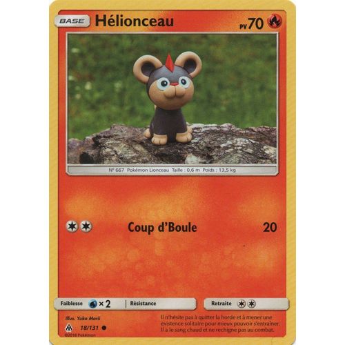 Carte Francaise Hélionceau 18/131 Lumière Interdite Pokemon