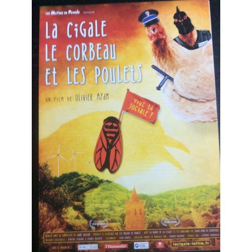 Plaquette 4 Pages : La Cigale, Le Corbeau Et Les Poulets, O. Azam