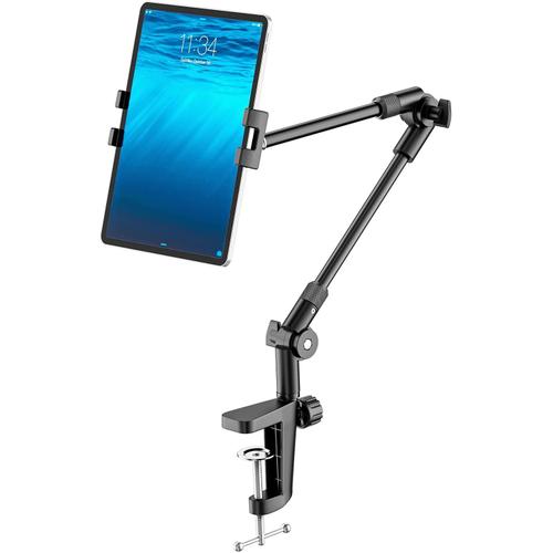 Support de Tablette avec Trépied à 360° pour Téléphone, iPad, 68,6 cm long bras pour webcam, projecteur, caméra pour bureau, pour les appareils de 4,7¿-13"", iPad Pro 12.9 Air Mini, Galaxy Tabs; Nexus