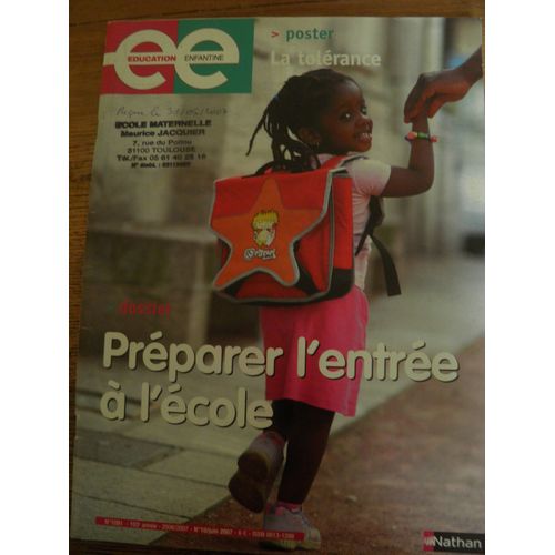 Education Enfantine 1091 Préparer L'Entrée À L'École
