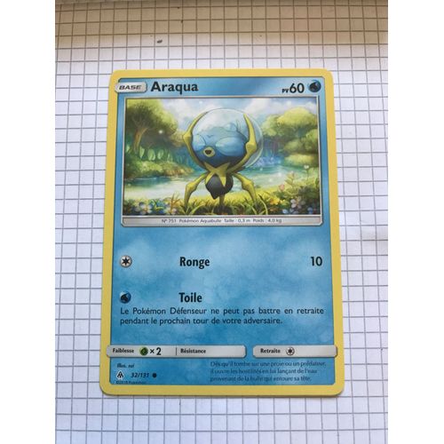 Carte Pokemon Lumiere Interdite Araqua 32/131