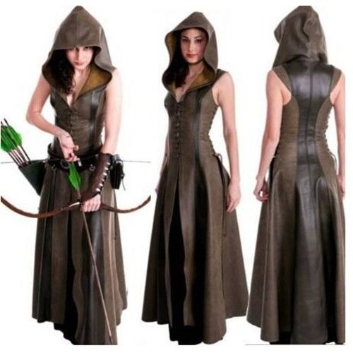 Arc Et Flèche Manteau Médiéval Déguisement Cosplay Moyen Âge Combinaison Ensemble Vêtement Steampunk Cosplay Adulte