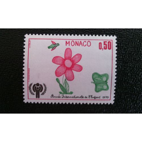 Timbre Monaco Yt 1181 Oiseau, Fleur, Papillon 1979