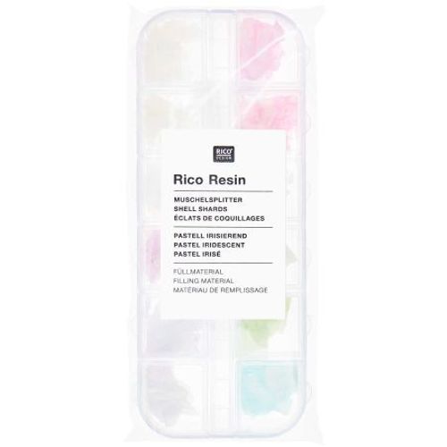 Mélange D'éclats De Coquillages Irisés De Couleur Pastel Pour Résine - Des Bijoux Élégants Inspirés Par La Mer - Rico Design Multicolore
