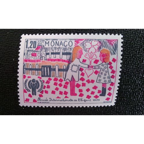 Timbre Monaco Yt 1183 Le Cadeau De L'amour 1979
