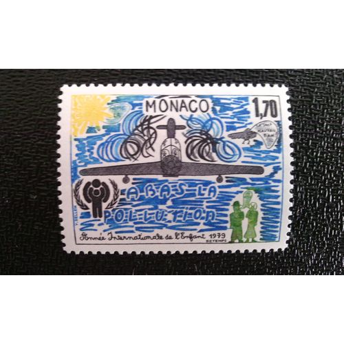 Timbre Monaco Yt 1185 Pollution Environnementale 1979