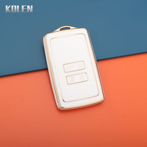 Blanc - Coque De Protection Pour Clé Télécommande, Étui En Tpu Pour Renault Koleos, Kadjar, Megane, Clio, Captur, Talisman, Espace Kangoo, Sandero, Accessoires Fob