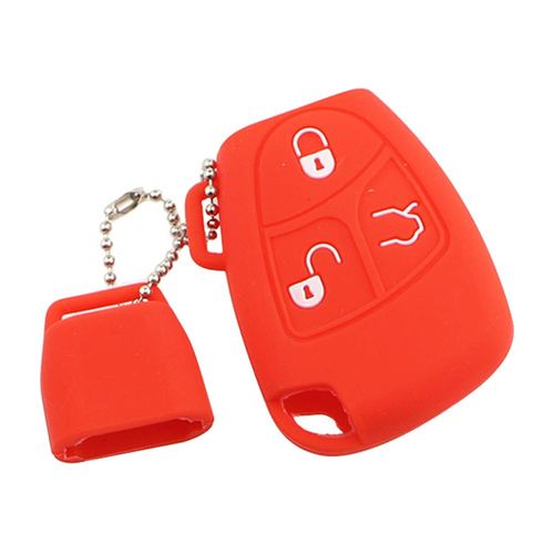 Rouge - Coque De Protection En Silicone Pour Clé De Voiture, Étui Pour Mercedes Benz W203, W211, Clk, C180, E200, Classe Amg C E S, Accessoires