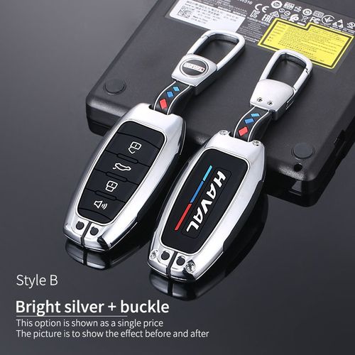Costume Couleur Argent3 - Coque En Alliage De Zinc Pour Clé Télécommande De Voiture, Pour Great Wall Haval Hover H1 H4 H6 H7 H9 F5 F7 H2s Gmw Coupé, Accessoires Automobiles