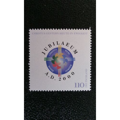 Timbre Allemagne (Rfa) Yt 1919 Emblème D'anniversaire 2000