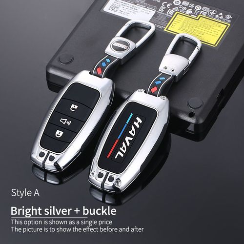 Costume Couleur Argent1 - Coque En Alliage De Zinc Pour Clé Télécommande De Voiture, Pour Great Wall Haval Hover H1 H4 H6 H7 H9 F5 F7 H2s Gmw Coupé, Accessoires Automobiles
