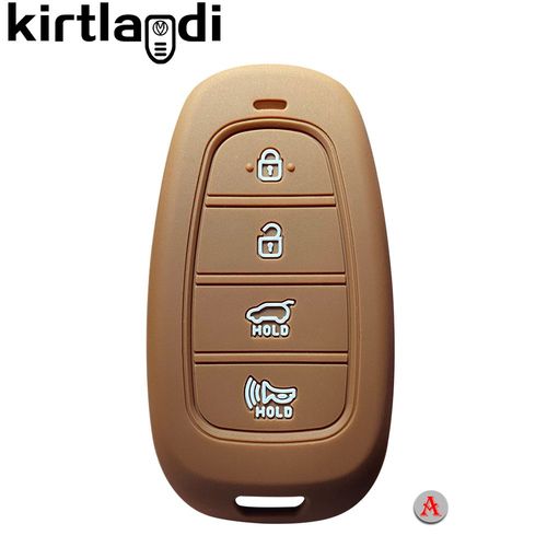 Un type marron - Couvercle De Clé De Voiture Pour Hyundai Solaris 2021 Tucson 2022 Nexo Santa Fe Atos Prime, Étui De Télécommande À 3/4/5 Boutons