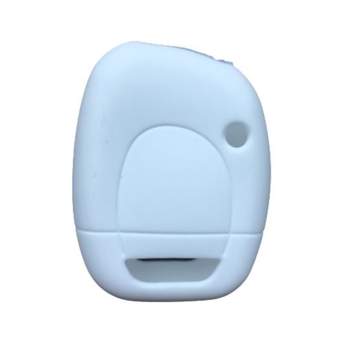 Blanc - Coque De Protection En Silicone Pour Clé Télécommande, 1 Bouton, Pour Renault, Twingo, Clio, Kangoo