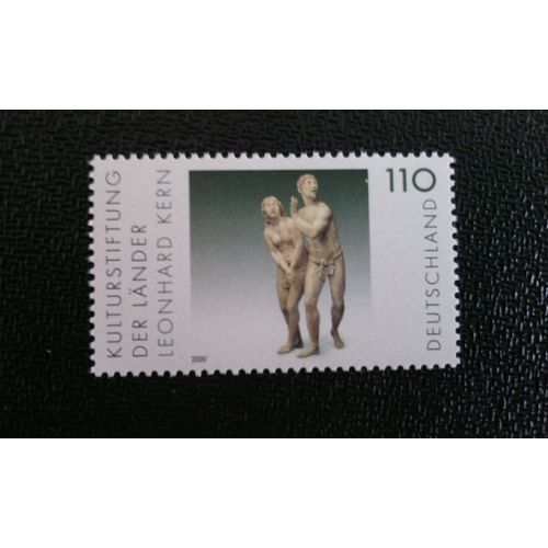 Timbre Allemagne (Rfa) Yt 1940 L'expulsion Du Paradis, Sculpture De Leonhard Kern 2000