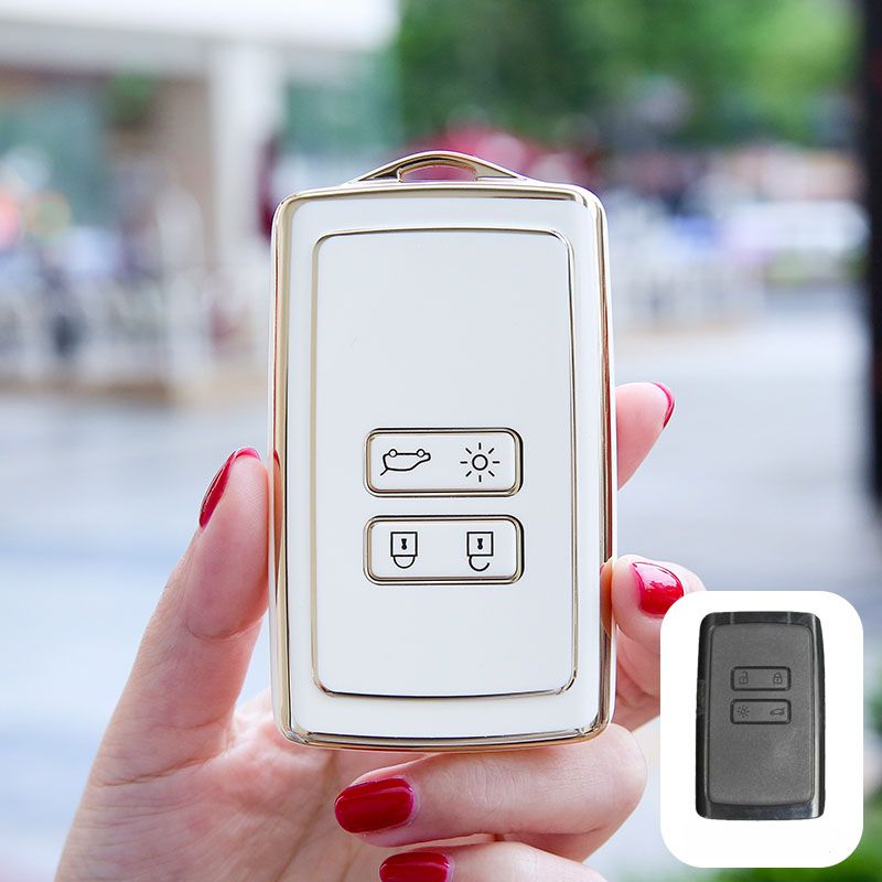 tui  cls blanc - tui  cls de voiture en TPU pour Renau...