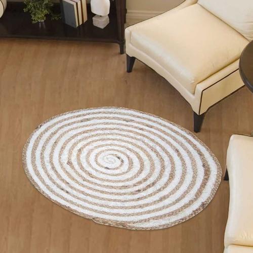 Spiraltry Blanc 150 X 150 Cm Tapis De Salon Moderne Design Par Unamourdetapis