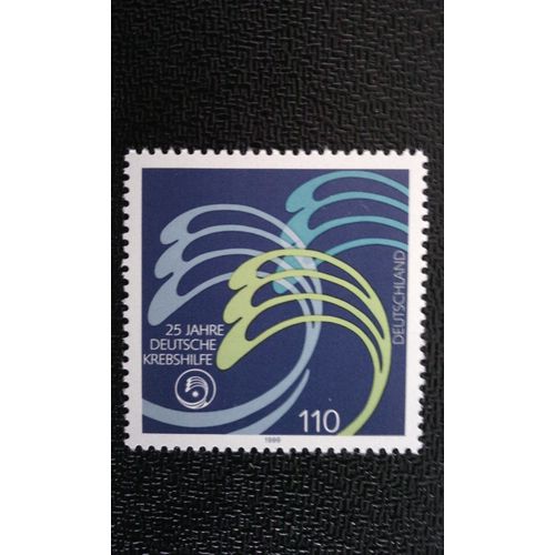 Timbre Allemagne (Rfa) Yt 1876 25th Anniv. Du Soulagement Du Cancer Allemand 1999