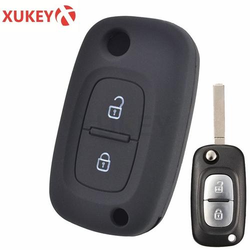 Modèle 6 - Étui Pour Clé De Voiture En Silicone Pour Renault Megane Koleos Kadjar Clio Captur Kwid Pour Dacia Logan Duster 2017 2018 2019 Télécommande De Couverture