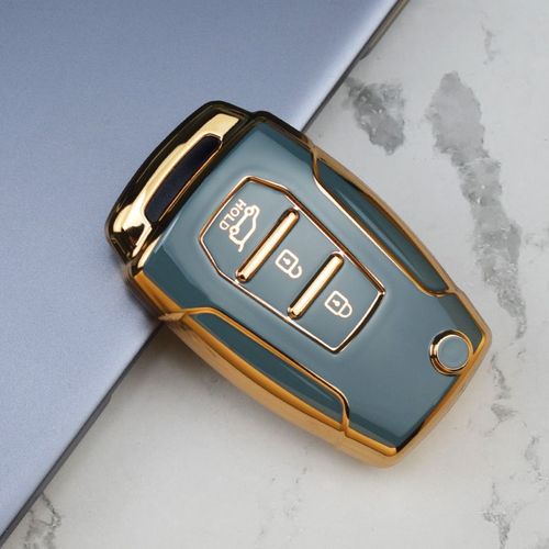 Boîtier Gris Style B - Nouvelle Coque De Clé De Voiture À 3 Boutons, En Tpu, Pour Ssangyong Kyron 2 Sanka Actyon Korando Tivoli