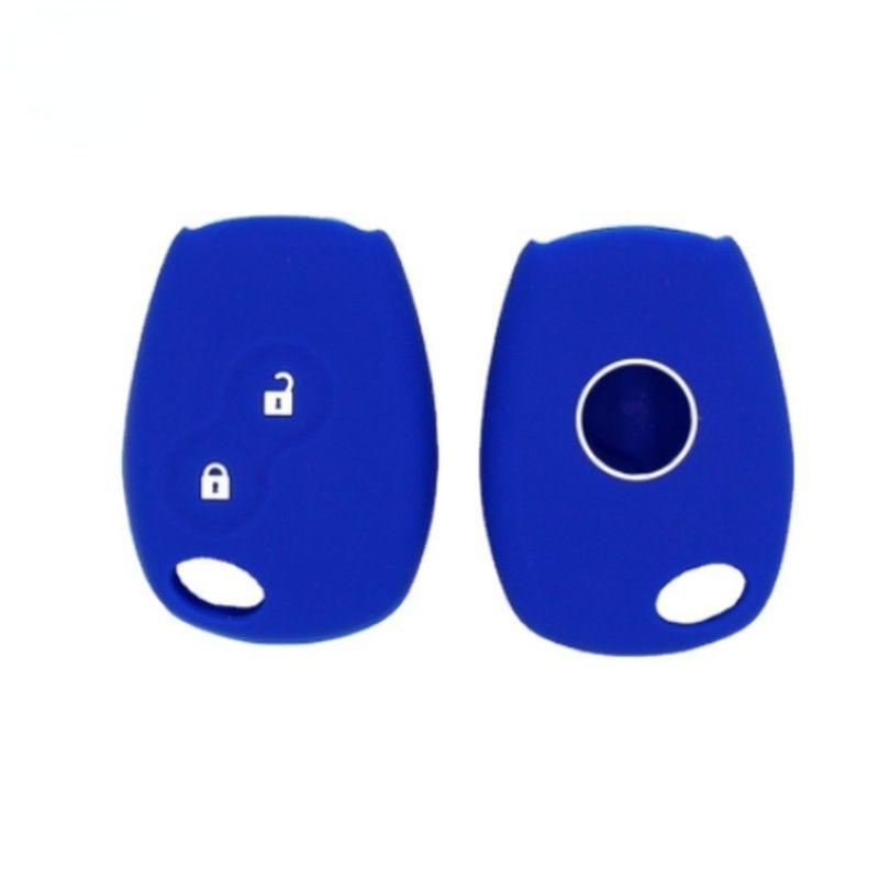 Bleu - Housse De Cl De Voiture En Silicone Pour Renault 2 B... - 2