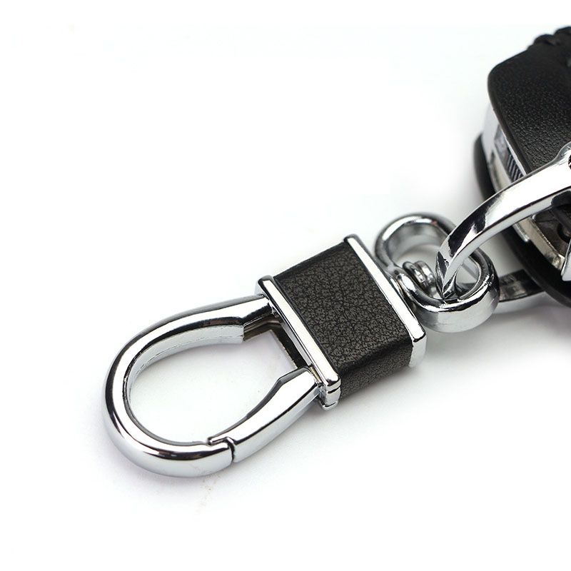 Un Noir Rouge - Housse De Cl De Voiture En Cuir Vritable, ... - 2