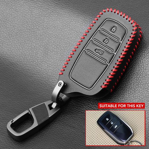 Style G - Housse en cuir pour clé de voiture, pour Toyota CHR Rav4 Corolla Camry Avalon Land Cruiser Prado Prius, housse couronne pour télécommande, accessoires