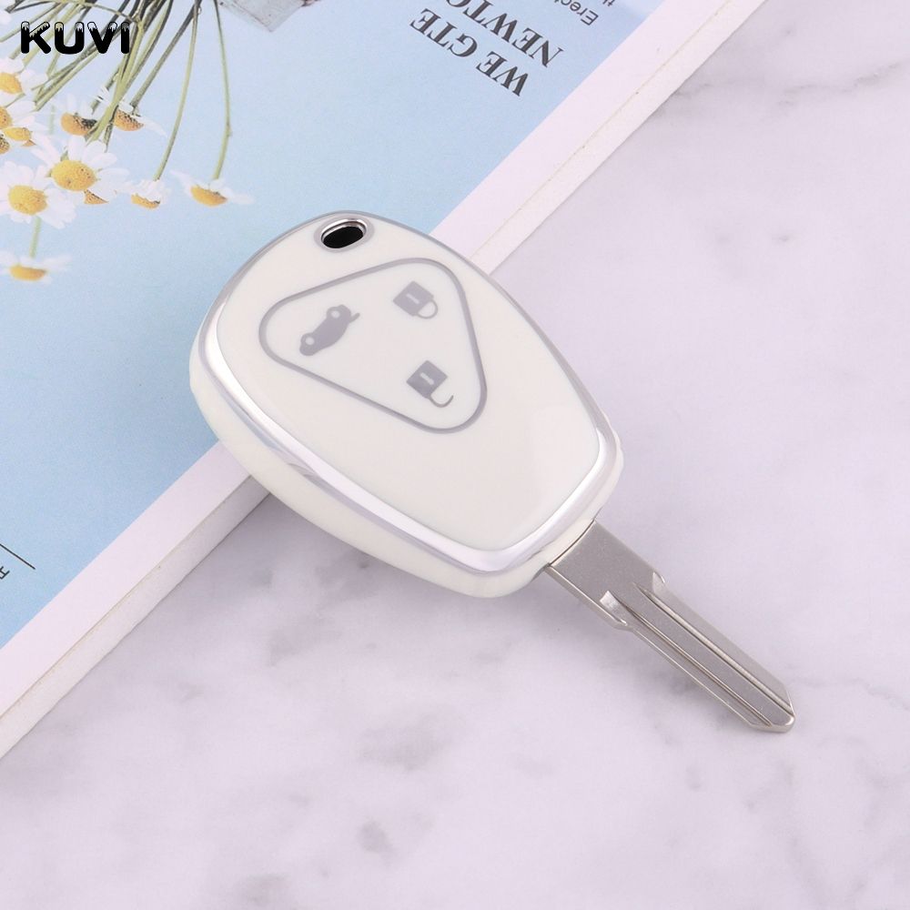 3 Boutons Blanc - Housse De Porte Cls  Distance En Tpu Pou...
