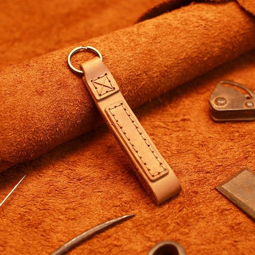 Porte-Clés Marron - Housse De Clé De Voiture Intelligente En Cuir Véritable, Pour Seat Leon Cupra Formentor, Pour Volkswagen Vw Golf 8 Id-4, Skoda Octavia A8 Mk4