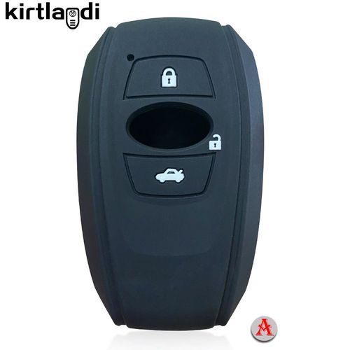 Noir (Bouton Blanc) - Porte Clés En Silicone À 3 Boutons, Housse De Protection Pour Clé De Voiture, Accessoire Pour Subaru Xv Sv Forester Brz 2019 2020