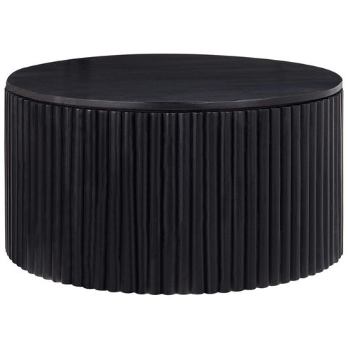 Table Basse Avec Rangement En Bois De Manguier Noir Kirkwood