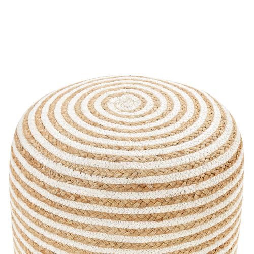 Pouf Resafa Blanc Beige