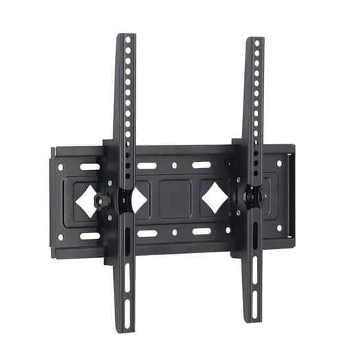 Support TV Mural Kingcenton Inclinable 15° pour écrans 26-65″– Max 60Kg- Noir