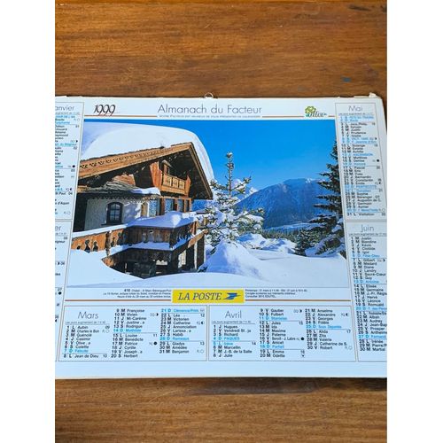 Almanach Du Facteur Au Calendrier De La Poste, 1999