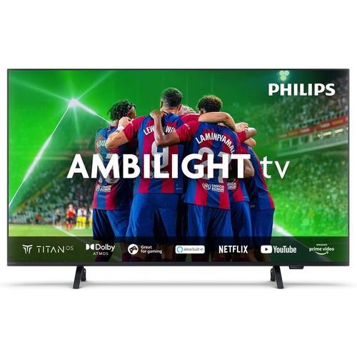 TV LED Philips 65PUS8349 164 cm Ambilight 4K UHD Smart TV 2024 Noir mat