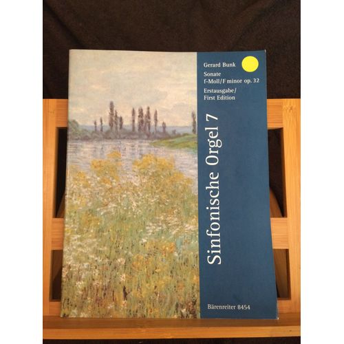 Gerard Bunk Sonate Pour Orgue Opus 32 Partition Sinfonische Orgel 7 Barenreiter