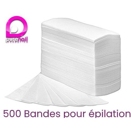 500 Bandes Pour Epilation Lisses Non Tissées De Qualité Supérieure Purewax By Purenail 