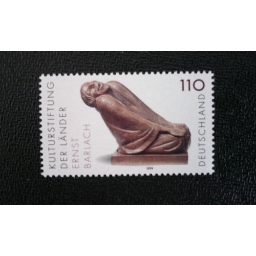 Timbre Allemagne (Rfa) Yt 1895 Vieille Femme Souriante, Par Ernst Barlach (1870-1938) 1999