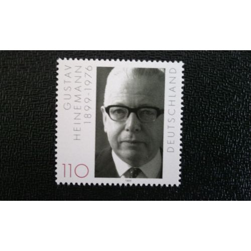 Timbre Allemagne (Rfa) Yt 1899 Centenaire De La Naissance De Gustav Heinemann 1999