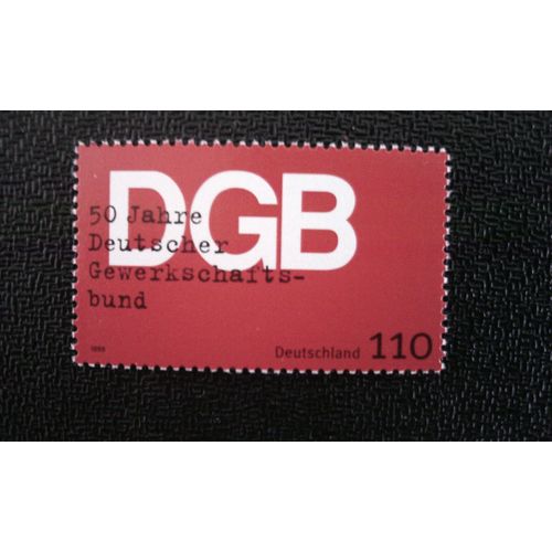Timbre Allemagne (Rfa) Yt 1915 50e Anniv. De La Fédération Des Syndicats Allemands 1999