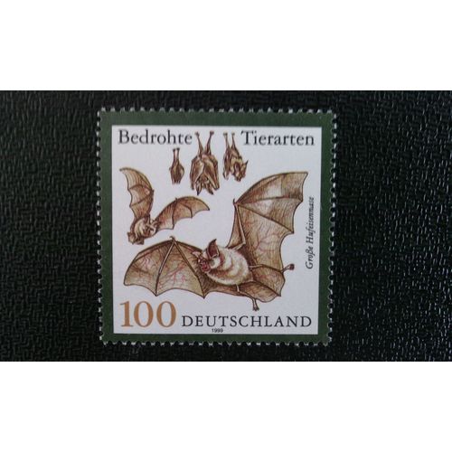 Timbre Allemagne (Rfa) Yt 1916 Grand Rhinolophe (Rhinolophus Ferrumequinum) 1999